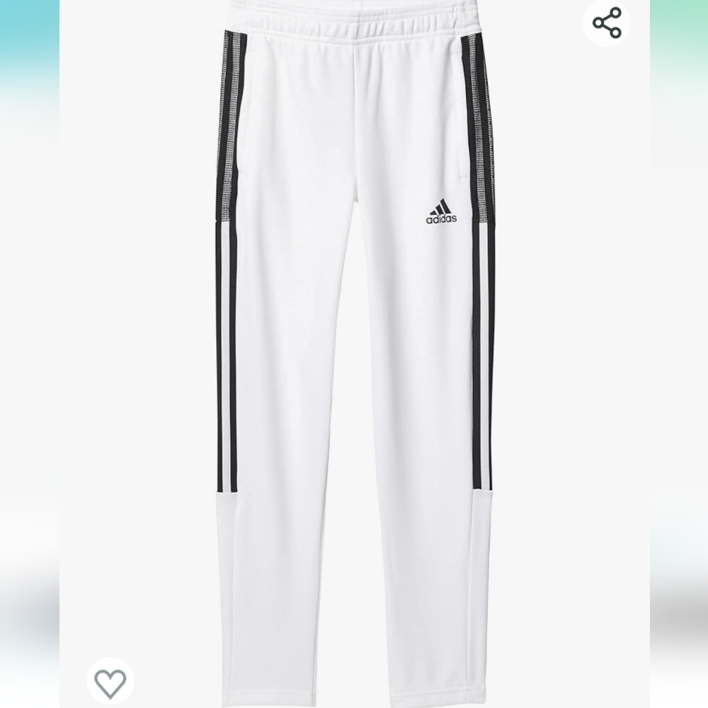 NWT Adidas Aeroready Kids White Training Tiro Football/Soccer Pants